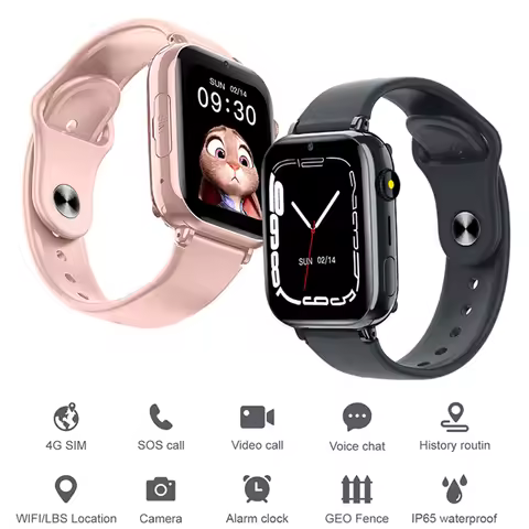 New GPS Tracker Video Call Children's Smart Watch 4G WiFi LBS SOS Kids Watch APP Download Kids Smart