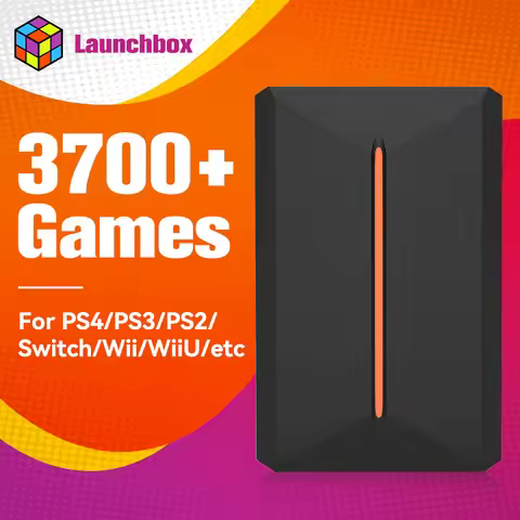 Launchbox Games HDD For PS4/PS3/PS2/PS1/Wii/Wiiu/Gamecube/N64 With 3700+ Games External Hard Drive W
