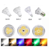 Dimmable Led Spotlight Bulbs E12 E27 GU10 GU5.3 Bulb 9W Spot Daylight Warm White 3200K 4000K Home La