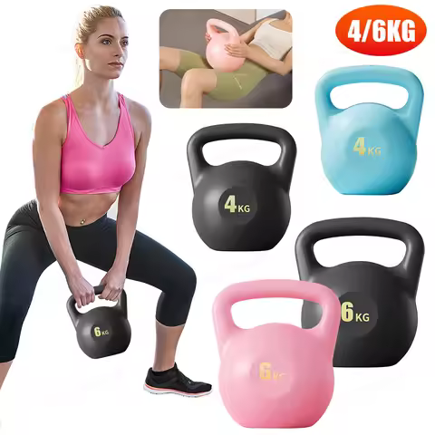 4kg 6kg Water Injection Kettlebell Yoga Fitness Exercise Soft Kettlebell Men Women Hip Deep Squat Mu