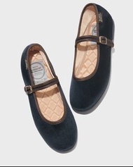 Rockfish 海軍藍 絨面瑪麗珍鞋  芭蕾舞鞋 韓國買入  約會