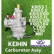 KEIHIN CARBURETOR Modenas KRISS 1 , 2 / KRISS100 FL / Kriss120 / Kristar / CT100 / CT110 / MR1 / KRISS110 Carburator