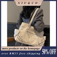 Korean Designer Deinet Stud Motorcycle Bag Women Large Tote Commute