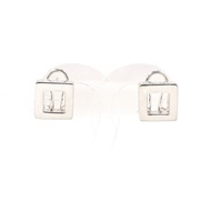 【日本直送．二手美品】Gucci GUCCI 耳環 鏤空 方形 銀 925 配件 珠寶 拋光處理 女性