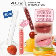 [4U2] 🇸🇬 Serum Tint Oil 💦Glossy Lip Tint + Lip Care | Juicy Shine | Non-sticky | 15 Fruity Shades | 