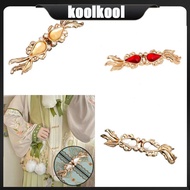 Kool 5Pcs Metal Chinese Knots Frog Buttons Cheongsam Buttons Fish Knots Buttons