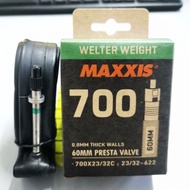 MAXXIS TUBE WELTER WEIGHT 60mm - 700x23/32c ; 23/32-622