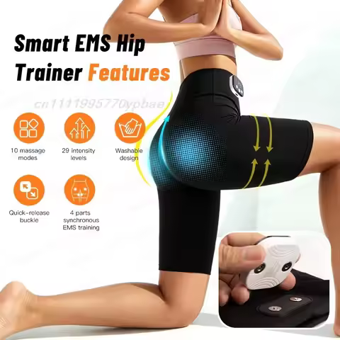 EMS Toning Shorts - Electric Muscle Stimulation Yoga Pants Targeted Abdomen Glutes Pelvic Floor Body