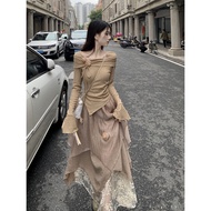 High-end French Dress Set, Gentle, Youthful Ao Dai, Women's Ao Dai