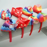 Headband Rainbow Bow Small Multicolor LGBT LGBTQ PRIDE Fashion Colorful Accessories