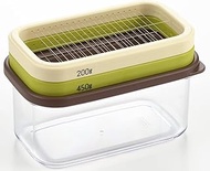 Yoshikawa SJ3324 Butter Case, 7.9 oz (200 g) and 15.9 oz (450 g) Butter Cutter, 7.1 oz (200 g), Cuts