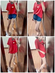 Gu  可口可樂 聯名T恤  紅色  二手