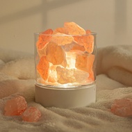Rechargeable Romantic Himalayan Crystal Salt Lamp, Aroma Therapy Salt Lamp Night Light for Bedroom f