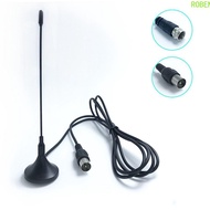 ROBEN Digital Tv Antenna, DVB-T/TV Mini TV Antenna Freeview, DVB-T Antenal Free Channel 5dBi Black H