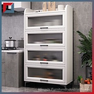 Kitchen storage rack storage  and storage cabinet multifunctional liquor cabinet  dustproof storage 