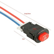 TOMBOL Universal Hazard On Off Button Switch Suis On Off Motor