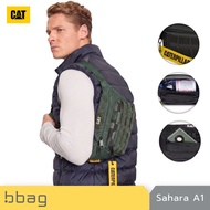 Caterpillar Crossbody Bag Waist 3 Liters Sahara A1 Model 84607 Waterproof Large Size [Black/Brown] b