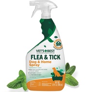 Vets Best Flea and Tick Home Spray & Shampoo - Dog Cat Flea and Tick Treatment for Home - Plant-Base