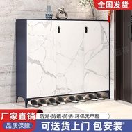 HY@ Steel Shoe Cabinet Household Entrance Door Aisle Elevator Storage Cabinet with Lock Simple Anti-Theft Outdoor Shoe R