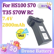 7.4V 2800mAh Lipo Battery for HS100 S70 T35 S70W RC Drone Battery for Holy Stone HS100 SJ/RC SJRC S7