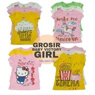 Baby Victory Girls' T-shirts Sizes 6-12m, 1Y, 2Y, 3Y, 4Y, 6Y, 8Y, 10Y WHOLESALE & RETAIL