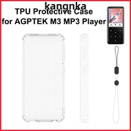 KANGNKA MP3 Player , TPU Transparent MP3 Player Cover,  Shock Resistant Wrist Strap Dust Resistant P