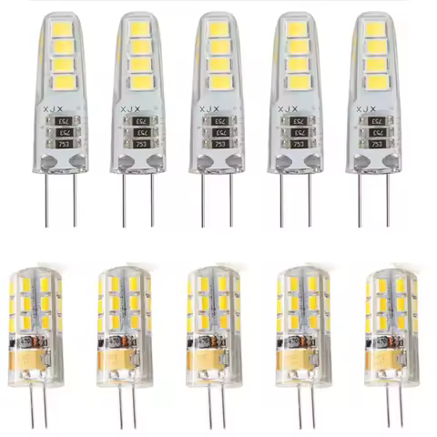 10pcs/lot Warm White Lamp SMD 3014 G4 DC 12V AC 220V 5W 10W 20W 35W 50W G4 Halogen Bulbs Light Globe