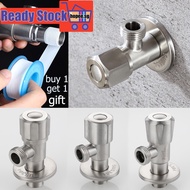 SUS304 Stainless Steel Angle Valve G1/2" Bathroom Toilet Kitchen Faucet Tap Valve Water Heater Stop valve One Way