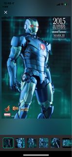 全新啡盒從未開封 Hot Toys HotToys : Iron Man - Mark Ill (Stealth Mode Version) 1/6 mms314 d12