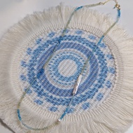 M&W | Apatite Toothpick-Shaped Pearl Necklace