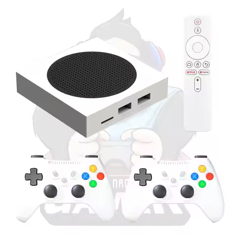 NEW G8 MAX Game Console Android TV Game Box 2.4G/5G 60000+games 128GB Android 14 Amlogic S905Y2 Dual