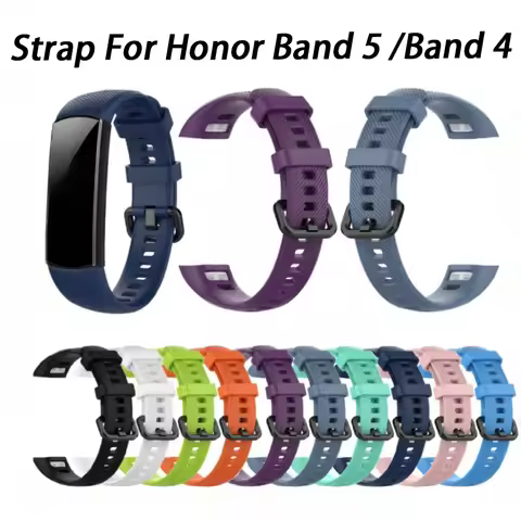 Silicone Wrist Strap For Huawei Honor Band 5/4 Bracelet Wristband for Honor Band 4/5