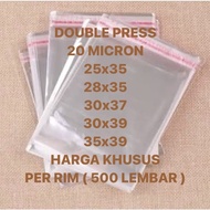 500 PCS | 04+ 20 MICRON 1 RIM PLASTIC OPP SEAL 25x35 28x35 30x37 30x39 35x39 20 MICRON