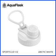 ➴ ☇◑ ❖ Aquaflask Lid Cap ARCTIC WHITE Sport Lid fits to all sizes 14OZ,18OZ,22OZ,32OZ,40 OZ,64OZ