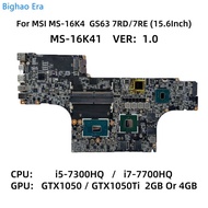 MSI/MSI MS-16K4 GS63 7RD 7RE Motherboard i5 i7 MS-16K41