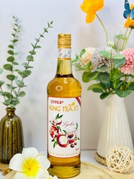 Siro Vải Thiều Pha Chế(Syrup Lychee) KingTea.XT- Chai thuỷ tinh 800ml
