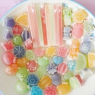 Super Delicious Mixed Fruit Wax Candy, Big Size 2cm Wax Candy Gummy Candy Gula Gula Viral Sour Candy