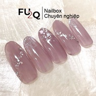 Nailbox Fu2Q - Fake Nails Designed in White Nail Color