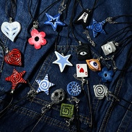 Glowver | Clay Necklace Grunge Y2K | Handmade necklace