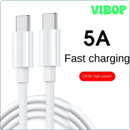 VIBOP PD QC3.0 FCP 5A/100W USB Type C To USB C Mobile Phone Cable Data Cord Fast Charging Cable for Macbook Pro Samsung Xiaomi Charger ABEPV