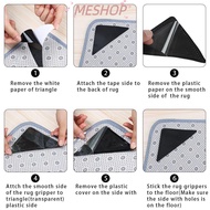 MESHOPMY Carpet Anti Skid Mat Rug Tape Washable Black Antiskid Sticker
