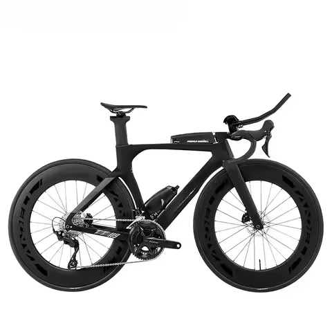 TT-119 Carbon Fiber Triathlon Bike 2x12 Speed Di2 Hydraulic Disc Brake Internal Cable Routing Carbon