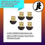 5 PCS Mini Bluetooth CSR 4.0 USB Adapter Dual Mode Wireless Dongle BUNDLE