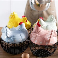Bekas Telur Ayam Seramik Dapur Viral EGG food Storage Basket Big Capacity 26/30'S EGGS
