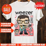 River Cuomo T-Shirt - Weezer Tshirt 100% Cotton White | Shortsleeve & Longsleeve | Short Sleeves & L