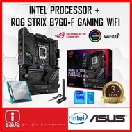 ASUS ROG STRIX B760-F GAMING WIFI B760 LGA1700 Motherboard + Intel 12 / 13TH GEN CORE I3 / I5 / I7 /