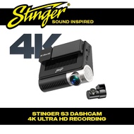Stinger S3 Dashcam 4K Ultra HD Dual Camera Car Recorder [Free 128GB Card]