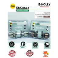 EHOLLY YALE Essential Cylindrical Entrance DoorKnob LockSet 60mm | VCA 4147 | Tombol Pintu Bilik Rum