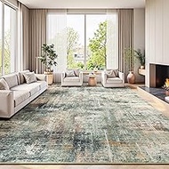 Lofus 9x12 Area Rugs for Living Room -Coffee/Green