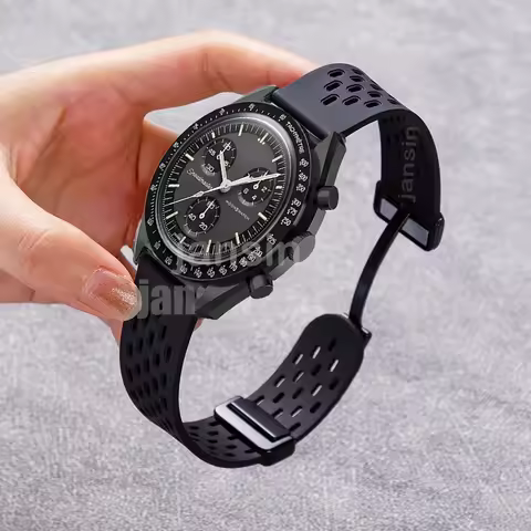 For Omega X Swatch Joint MoonSwatch Band Magnetic Bracelet For NOKIA Withings HR 40mm Sport Silicone